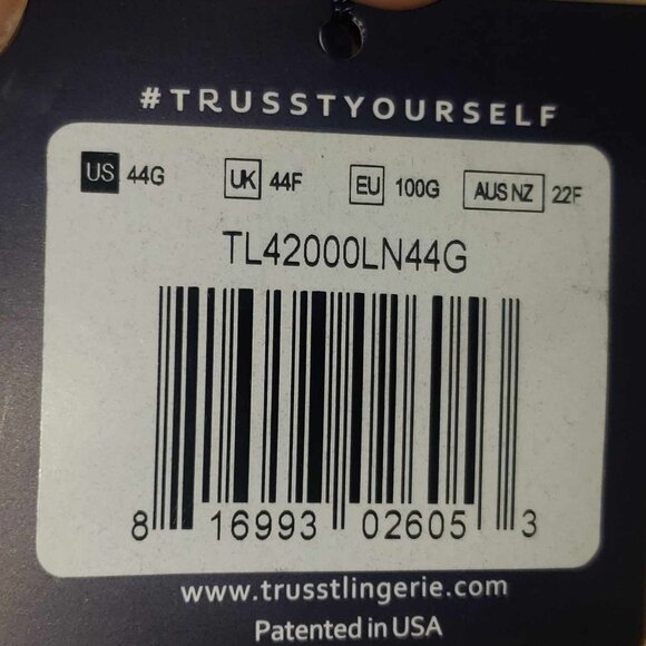 TRUSST Lingerie Plus Size 44G "Evie" Cream Color Nude Bra TL42000 Front Close - Picture 6 of 6